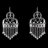 18K White Gold 0.51ct Diamond Earrings