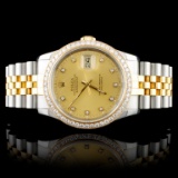 Rolex DateJust Diamond 36MM Wristwatch