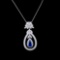 18k White Gold 4.09ct Tanzanite & 2.50ctw Diamond