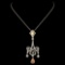 18K Gold 2.18ctw Fancy Diamond Pendant