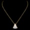 14K Gold 0.62ctw Diamond Pendant