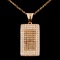 14K Gold 1.00ctw Fancy Diamond Pendant