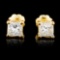 14K Gold 0.56ctw Diamond Earrings