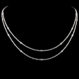 18K Gold 7.10ctw Diamond Necklace