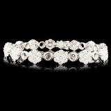 18K Gold 6.77ctw Diamond Bracelet