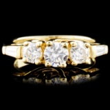 18K Gold 1.16ctw Diamond Ring