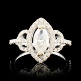 14K Gold 1.09ctw Diamond Ring