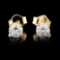 14K Gold 0.44ctw Diamond Earrings