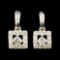 14K Gold 0.48ctw Diamond Earrings