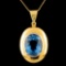 18K Gold 7.50ct Topaz Pendant