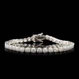 14K Gold 7.59ctw Diamond Bracelet