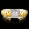18K Gold 0.45ctw Diamond Ring