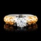 18K Gold 0.66ctw Diamond Ring