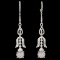 14K White Gold 1.67ctw Diamond Earrings