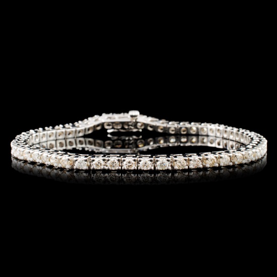 14K Gold 3.57ctw Diamond Bracelet