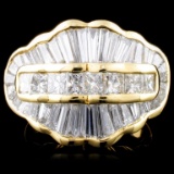14K Yellow Gold 4.28ctw Diamond Ring