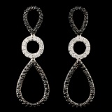 14K Gold 0.86ctw Diamond Earrings