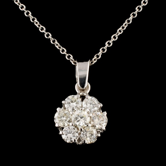 14K Gold 0.65ctw Diamond Pendant