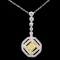 18K Gold 1.17ctw Fancy Diamond Pendant