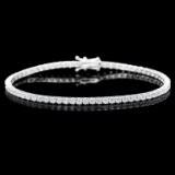 ^18k White Gold 5.00ct Diamond Bracelet