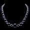 14k Gold 170.00ct Sapphire & 2.00ct Diamond Neckl