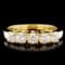 18K Gold 0.65ctw Diamond Ring