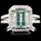 14K Gold 2.94ct Tourmaline & 0.58ctw Diamond Ring