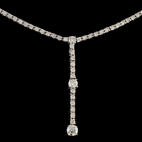 18K Gold 1.40ctw Diamond Necklace