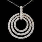 14K Gold 3.15ctw Diamond Pendant