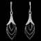 18K White Gold 1.53ctw Fancy Color Diamond Earring