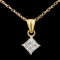 18K Gold 0.30ctw Diamond Pendant