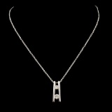 14K Gold 0.27ctw Diamond Pendant