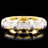 18K Gold 1.11ctw Diamond Ring