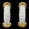 18K Gold 1.41ctw Diamond Earrings