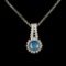 14K Gold 0.71ctw Diamond Pendant