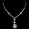18K White Gold 2.65ctw Diamond Necklace