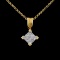 18K Yellow Gold 0.50ctw Diamond Pendant