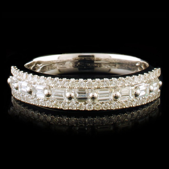 18k White Gold 0.72ctw Diamond Ring