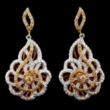 14K Gold 1.71ctw Diamond Earrings