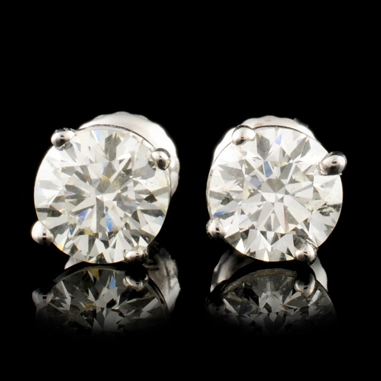 14K Gold 1.42ctw Diamond Earrings