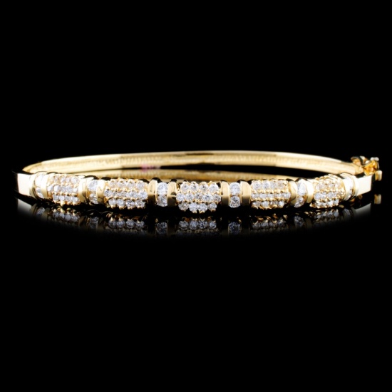 14K Gold 1.31ctw Diamond Bracelet