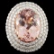 14K Rose Gold 9.77ct Morganite & 1.79ct Diamond Ri