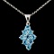 14K Gold 1.15ctw Topaz Pendant