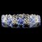 14K Gold 21.42ct Tanzanite & 1.65ctw Diamond Brace