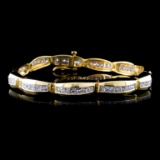 18K Yellow Gold 5.95ctw Diamond Bracelet