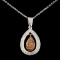 14K Gold 0.35ctw Fancy Diamond Pendant