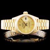 Rolex 18K Gold Presidential Ladies Wristwatch
