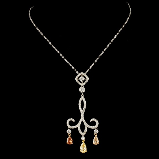 18K Gold 2.11ctw Diamond Pendant