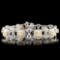18K Gold 7.59ctw Fancy Diamond Bracelet