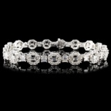 18K Gold 4.54ctw Diamond Bracelet